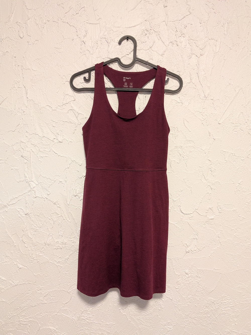 GAP Racerback Mini Dress in Wine